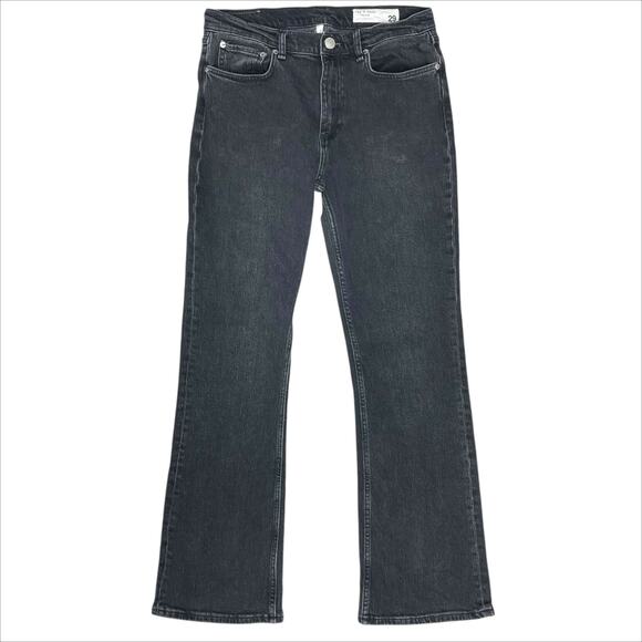 RAG & BONE Peyton Mid-Rise Bootcut Jeans in Highland Black Size 29 - Picture 1 of 7